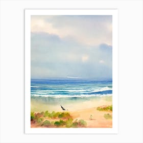 Patnem Beach 2, Goa, India Watercolour Art Print