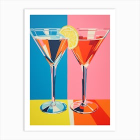 Martini Pop Art Inspired 2 Art Print