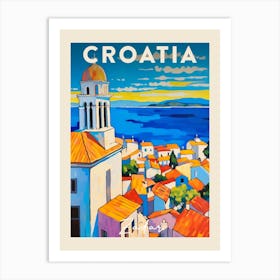 Zadar Croatia 1 Fauvist Painting Travel Poster Art Print