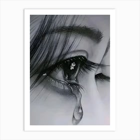 Teary Eyes Art Print