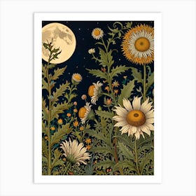 William Morris Moonlight In The Meadow Art Print