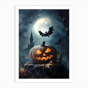 Halloween Pumpkin 1 Art Print