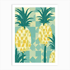 Pineapples Illustration 3 Art Print