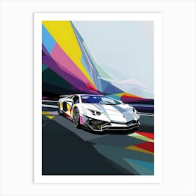 Lamborghini Adventador Art Print