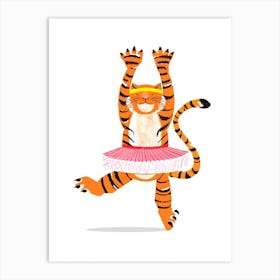 Tiger In A Tutu Art Print