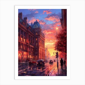 Sunset In The City 3 Art Print