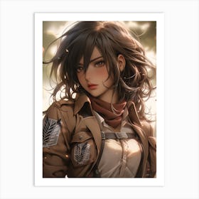 Mikasa Ackerman Attack On Titan 5 Art Print