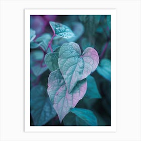 Heart Shaped Leaves Art Print