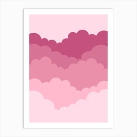 Pink Clouds Art Print