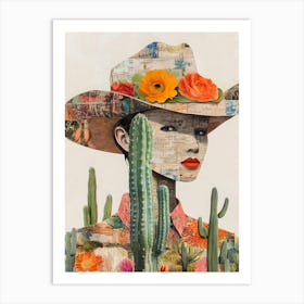 Cactus Woman Art Print