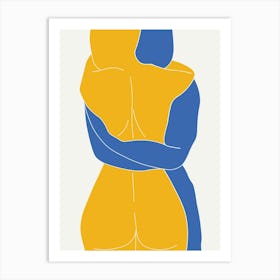 Hugging Couple Art Print