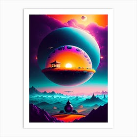 Blissful Aura Art Print