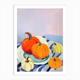 Pumpkin Tablescape vegetable Art Print