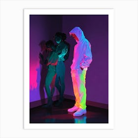 Neon Glow In The Dark Art Print