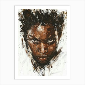 Portrait Of A Black Woman 16 Art Print