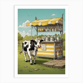 Milk Stand Art Print