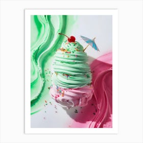 Ice Cream Sundae 1 Art Print