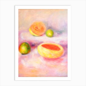 Cantaloupe Painting Fruit Art Print