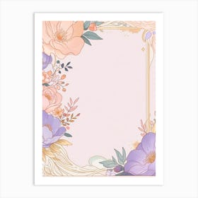 Floral Frame 7 Art Print