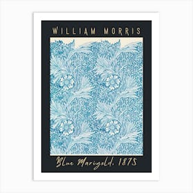 William Morris Blue Margaret Art Print