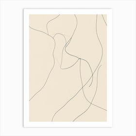 Abstract Line Drawing 3 Art Print