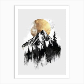 Mountain Painting 1 Art Print