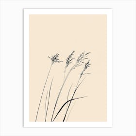 Three Grasses Art Print