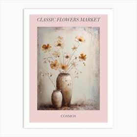 Classic Flowers Market  Cosmos Floral Poster 3 Art Print