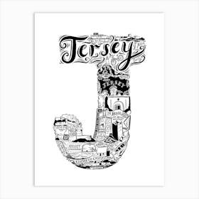 Jersey Art Print