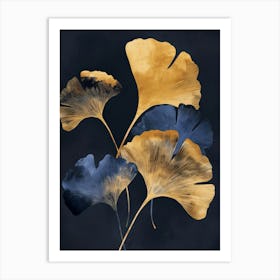 Ginkgo Leaves Canvas Print 2 Art Print