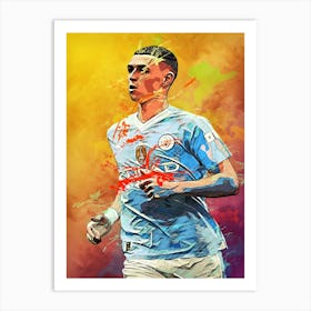 Phil Foden Man City Art Print