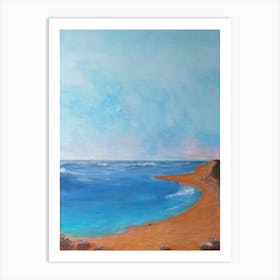 Beach At Dusk Art Print