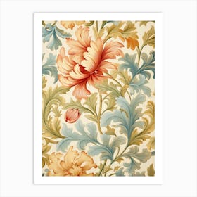 Floral Wallpaper Pattern 12 Art Print