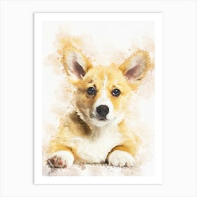 Pembroke Welsh Corgi Dog Art Print