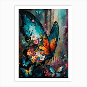 Surreal Butterfly II Art Print