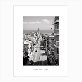 Poster Of Haifa, Israel, Photography In Black And White 3 Art Print