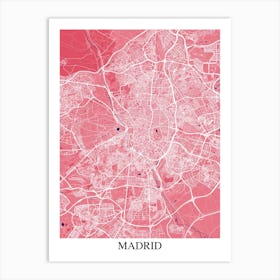 Madrid Pink Purple Art Print