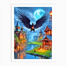 Faerie Village Art Print