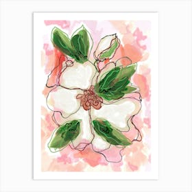 Magnolia Pink Art Print