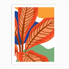 Tropical Leaves Art Print