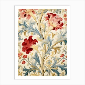 Floral Wallpaper 299 Art Print