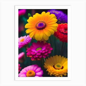 Colorful Flowers 5 Art Print