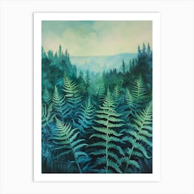 Sword Fern Painting 3 Art Print