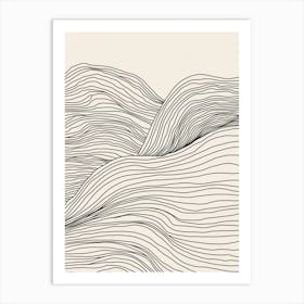 Abstract Lines No 1066 Art Print