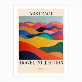 Abstract Travel Collection Poster Namibia 1 Art Print