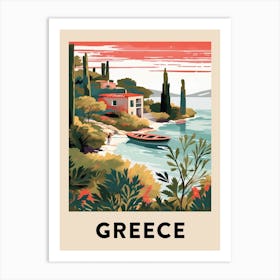 Vintage Travel Poster Greece 8 Art Print