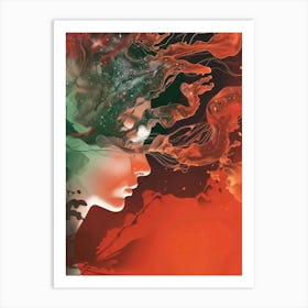 Woman'S Head 21 Art Print