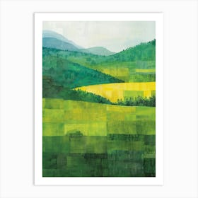 Green Hills Art Print