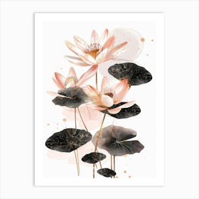 Pink Lotus 1 Art Print