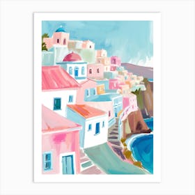 Santorini Print Poster Art Print